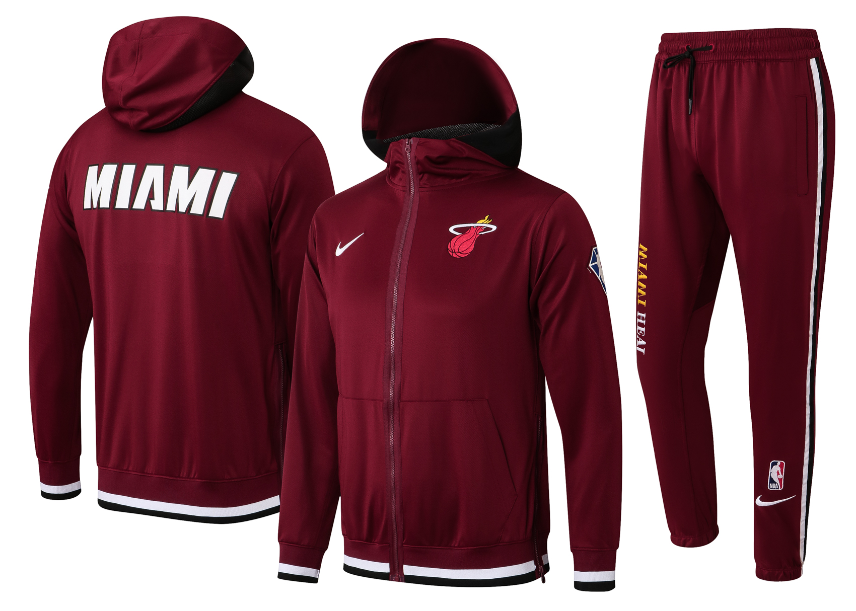 Men Miami Heat red  2024 NBA Nike Training suit->new york knicks->NBA Jersey